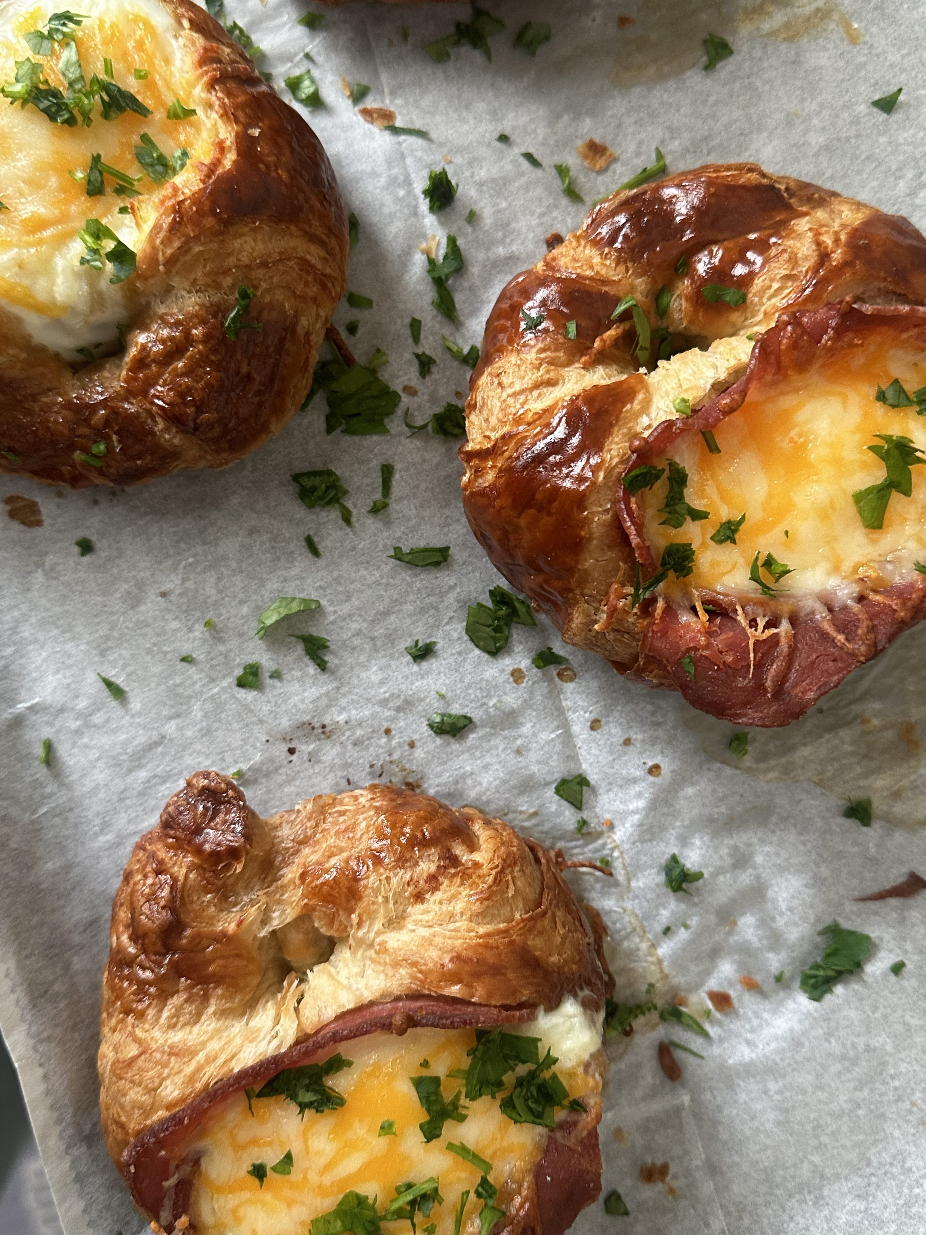 Bacon, Egg, & Cheese Croissant Sandwiches